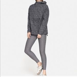 Stretch Crepe Anorak in Scratch Print